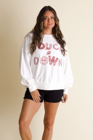 Touch Down Trim Detail Sweatshirt