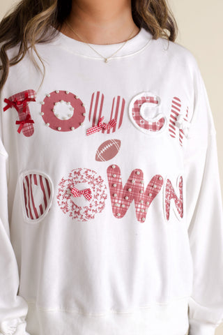 Touch Down Trim Detail Sweatshirt