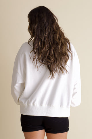 Touch Down Trim Detail Sweatshirt
