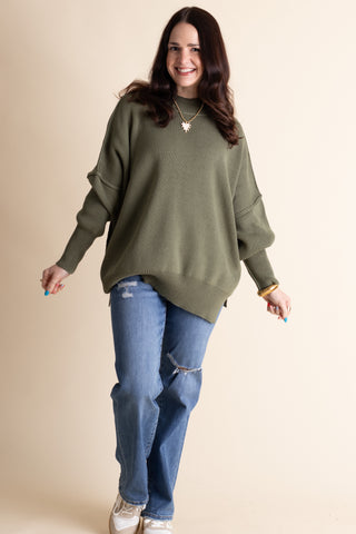 Slow Mornings Oversized Sweater