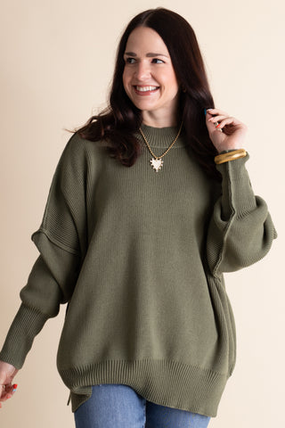 Slow Mornings Oversized Sweater
