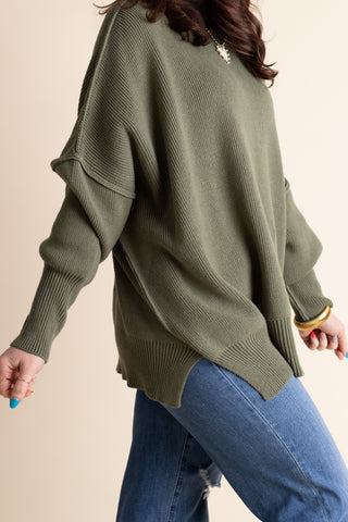 Slow Mornings Oversized Sweater