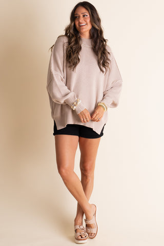 Slow Mornings Oversized Sweater