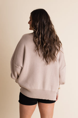 Slow Mornings Oversized Sweater