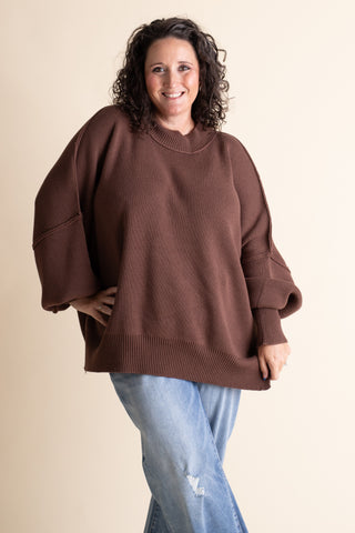 Slow Mornings Oversized Sweater