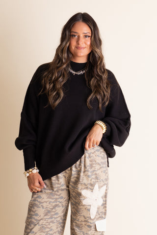 Slow Mornings Oversized Sweater