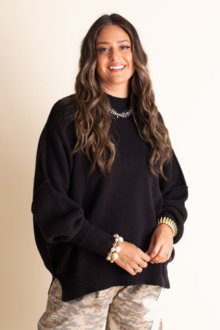 Slow Mornings Oversized Sweater