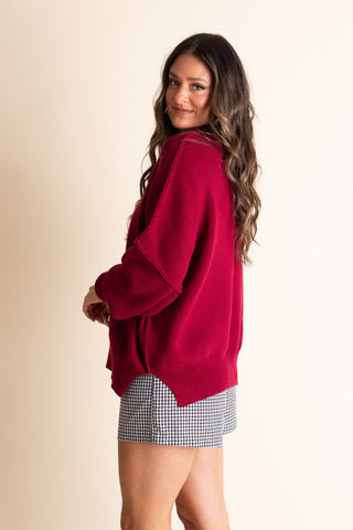 Slow Mornings Oversized Sweater