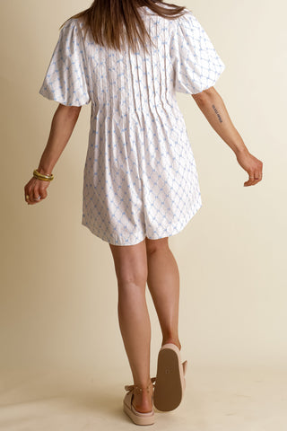 Spring in my Step Bubble Sleeve Romper *Final Sale*