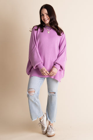 Slow Mornings Oversized Sweater