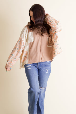 Imagine That Floral Hoodie Top