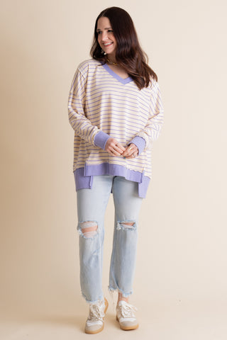 Love Me Tender V Neck Top