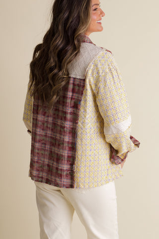 Funny Feeling Button Down Top