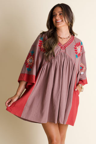 Hold My Hand Embroidery Dress