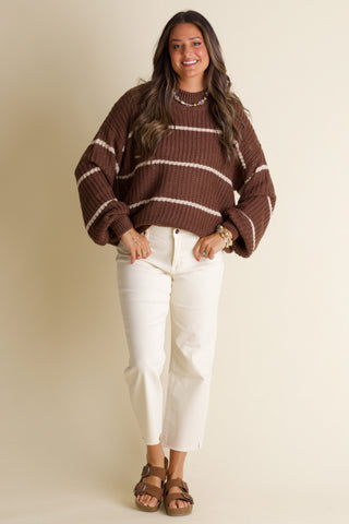 Maybe Someday Striped Sweater