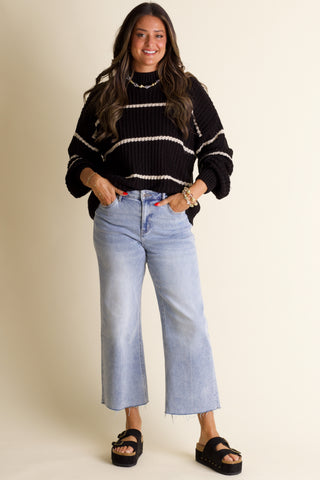 Maybe Someday Striped Sweater