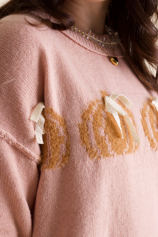 Pumpkin Bow Sweater