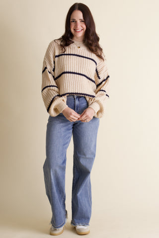 Maybe Someday Striped Sweater