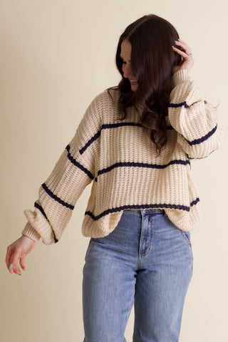 Maybe Someday Striped Sweater