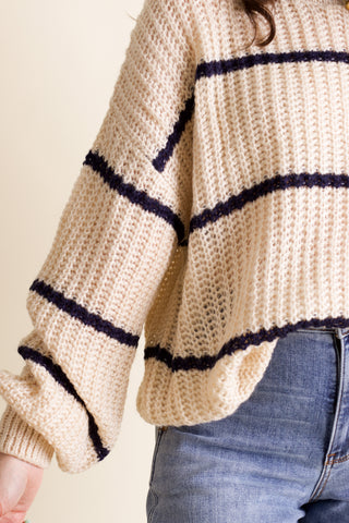 Maybe Someday Striped Sweater