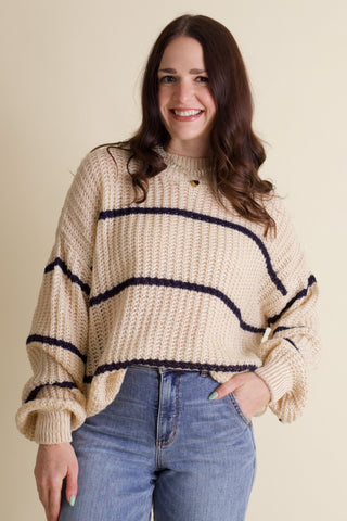 Maybe Someday Striped Sweater