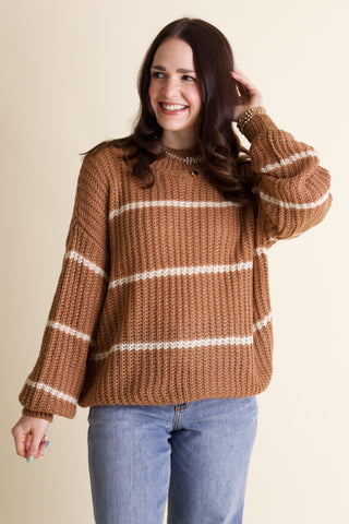 Maybe Someday Striped Sweater