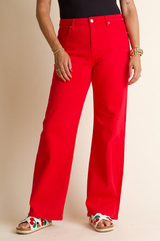 Ruby High Rise Straight Leg Jeans