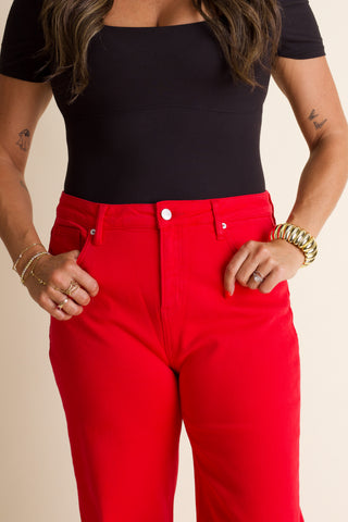 Ruby High Rise Straight Leg Jeans