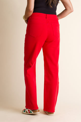 Ruby High Rise Straight Leg Jeans