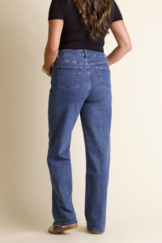 Taylor Super High Rise Straight Leg Jeans