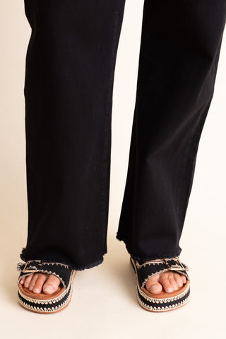 Jade High Rise Slim Wide Leg Jeans
