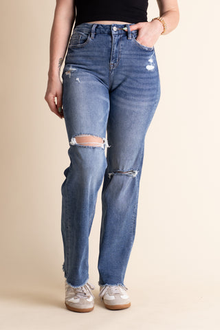 Aurora Super High Rise Wide Leg Jeans