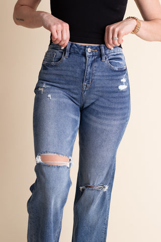 Aurora Super High Rise Wide Leg Jeans