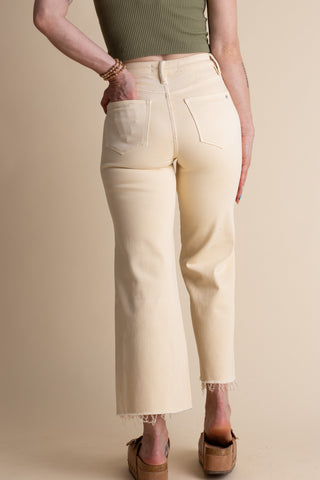 Rosalie High Rise Wide Leg Cropped Jeans