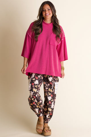 Only Go Forwards Oversized Urban Ribbed Tunic