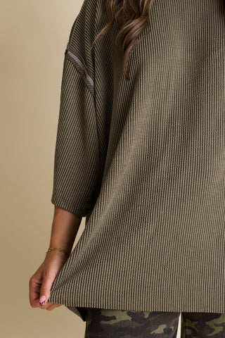 Only Go Forwards Oversized Urban Ribbed Tunic