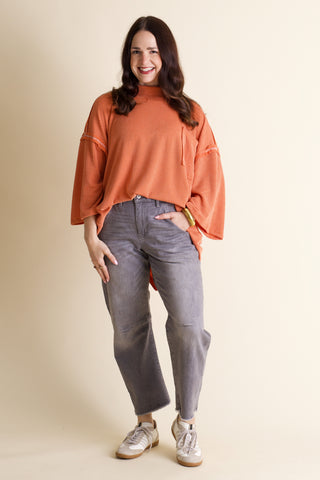 Only Go Forwards Oversized Urban Ribbed Tunic