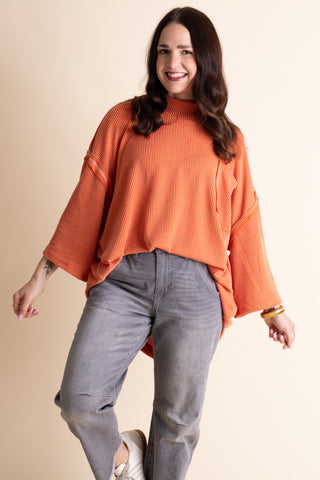 Only Go Forwards Oversized Urban Ribbed Tunic