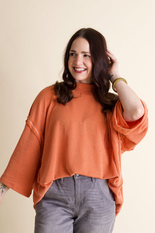 Only Go Forwards Oversized Urban Ribbed Tunic