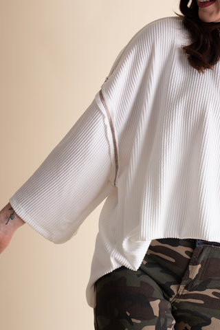 Only Go Forwards Oversized Urban Ribbed Tunic