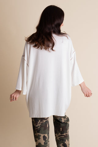 Only Go Forwards Oversized Urban Ribbed Tunic