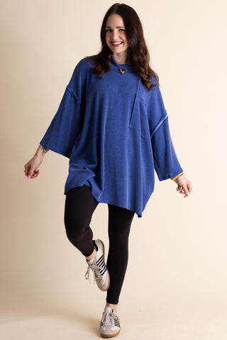 Only Go Forwards Oversized Urban Ribbed Tunic