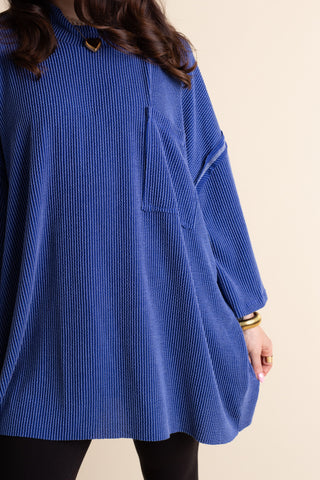 Only Go Forwards Oversized Urban Ribbed Tunic