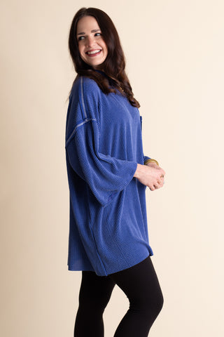 Only Go Forwards Oversized Urban Ribbed Tunic