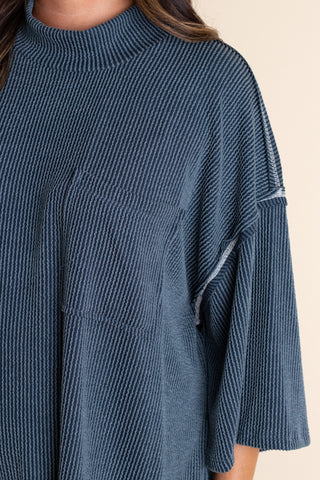 Only Go Forwards Oversized Urban Ribbed Tunic