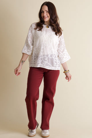 Stay Sweet Floral Crochet Top