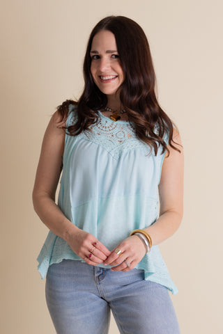 Smile More Sleeveless Top