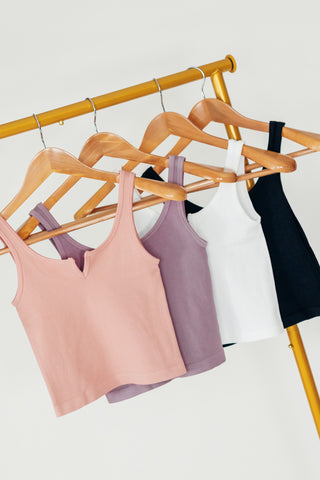 Every Day Dream Ribbed Cropped Tank *Final Sale*