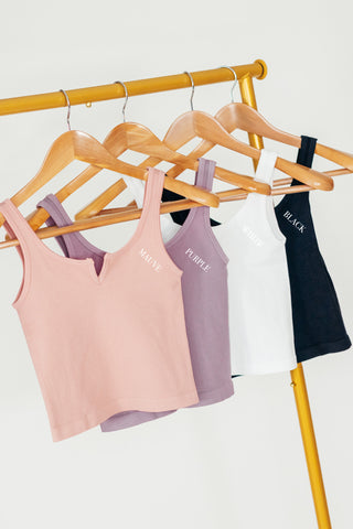 Every Day Dream Ribbed Cropped Tank *Final Sale*