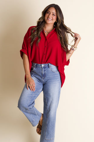 Boss Babe Button Up Airflow Top